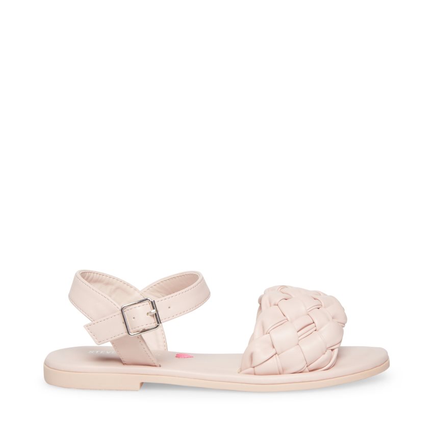 Pink Steve Madden Jkarina Kids\' Flat Sandals | PH 4368NUJ